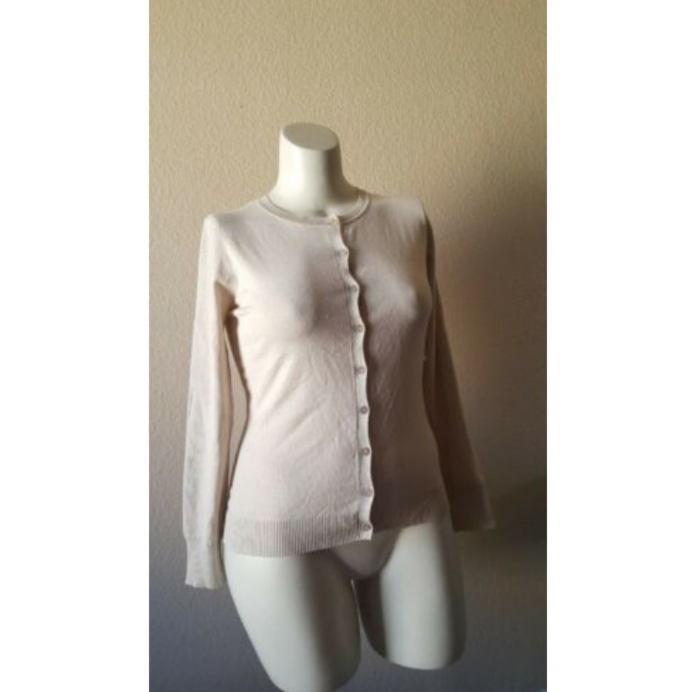 NWOT August Silk Knit Cardigan Sweater M Silk New